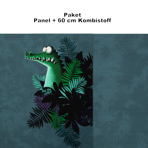 Paket - Panel + Kombistoff  - Jersey - Getaway - by Thorsten Berger - Krokodil